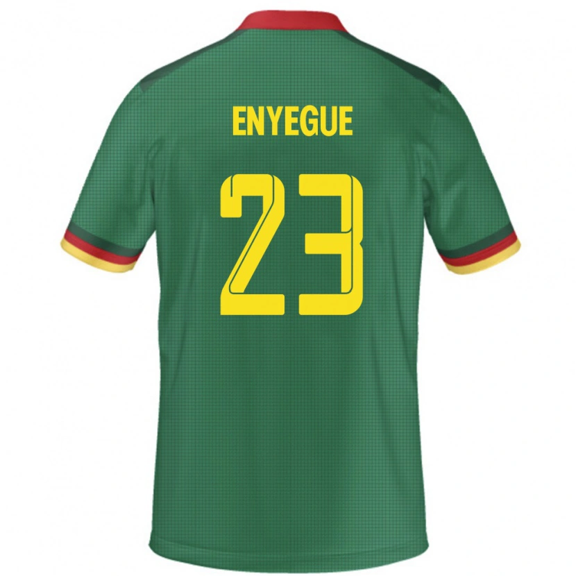 Danxen Kinderen Kameroen Regine Enyegue #23 Groen Thuisshirt Thuistenue 24-26 T-Shirt
