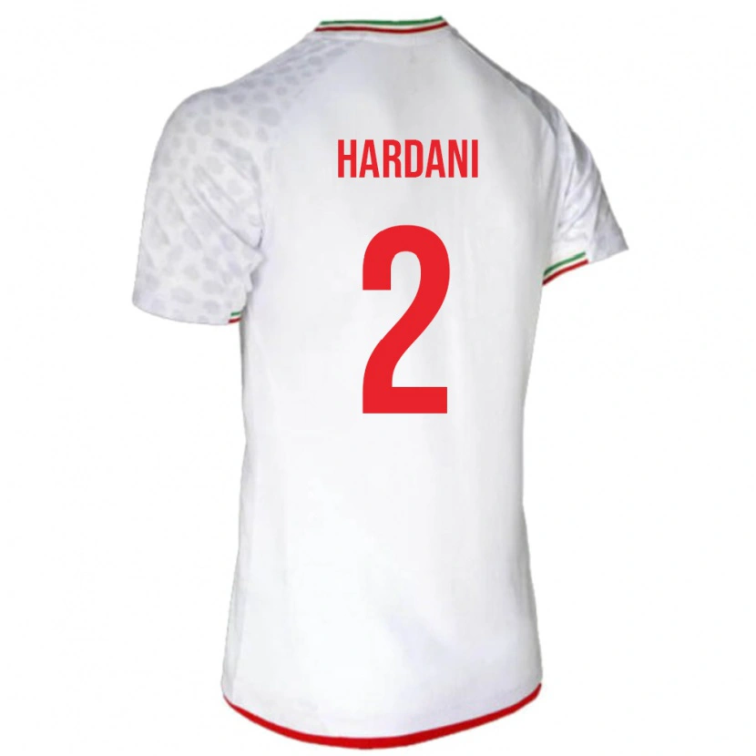Danxen Kinderen Iran Saleh Hardani #2 Wit Thuisshirt Thuistenue 24-26 T-Shirt