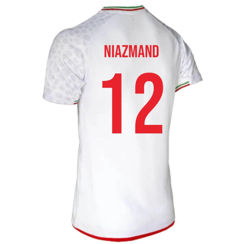 Danxen Kinderen Iran Payam Niazmand #12 Wit Thuisshirt Thuistenue 24-26 T-Shirt