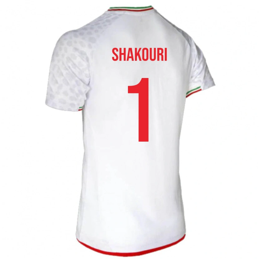 Danxen Kinderen Iran Arsha Shakouri #1 Wit Thuisshirt Thuistenue 24-26 T-Shirt