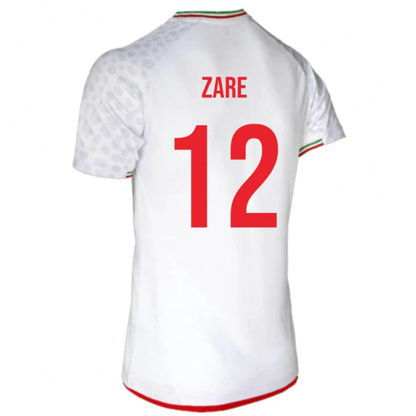 Danxen Kinderen Iran Yasin Zare #12 Wit Thuisshirt Thuistenue 24-26 T-Shirt