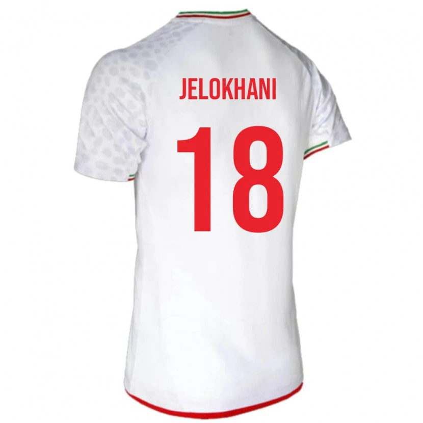 Danxen Kinderen Iran Ali Jelokhani #18 Wit Thuisshirt Thuistenue 24-26 T-Shirt