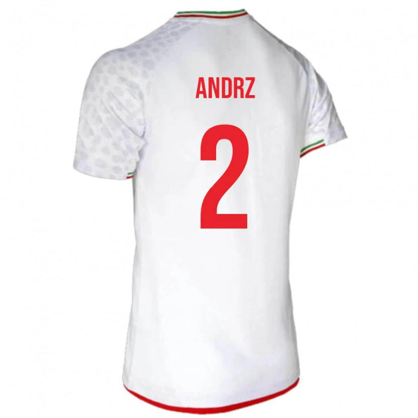 Danxen Kinderen Iran Nima Andrz #2 Wit Thuisshirt Thuistenue 24-26 T-Shirt