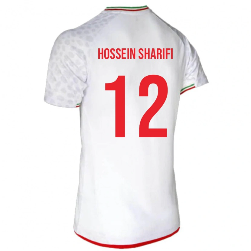 Danxen Kinderen Iran Mohammad Hossein Sharifi #12 Wit Thuisshirt Thuistenue 24-26 T-Shirt