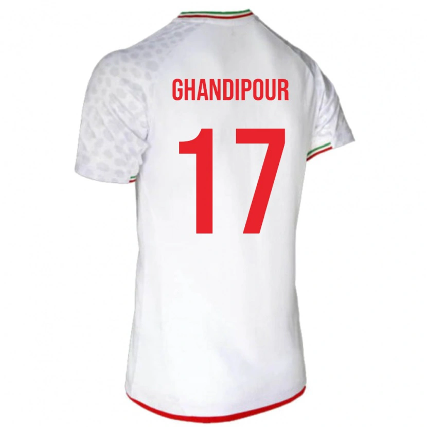 Danxen Kinderen Iran Reza Ghandipour #17 Wit Thuisshirt Thuistenue 24-26 T-Shirt
