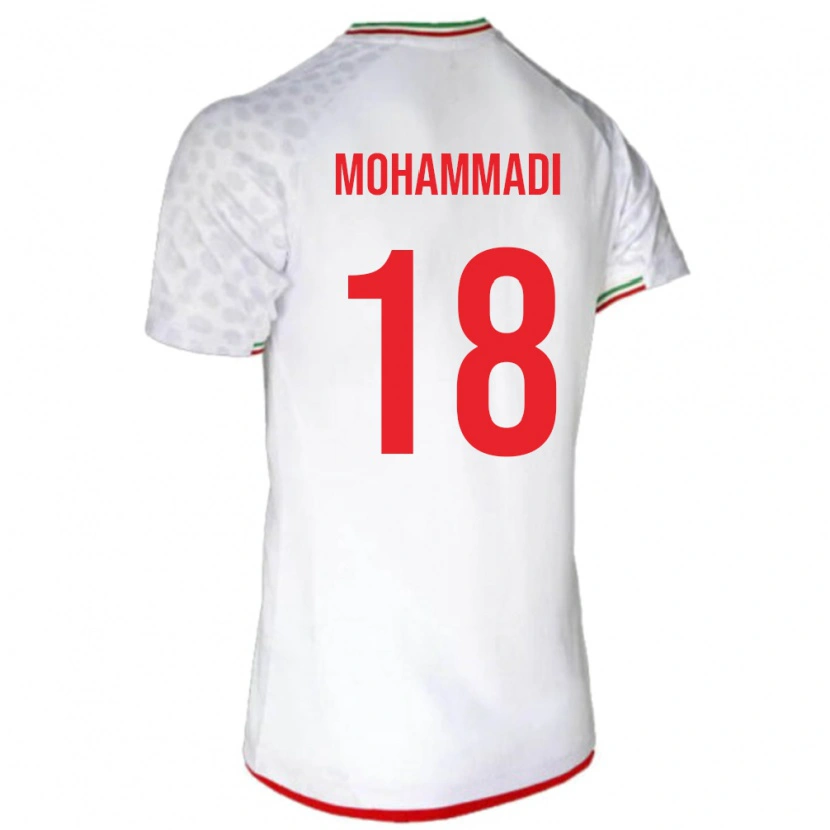 Danxen Kinderen Iran Melika Mohammadi #18 Wit Thuisshirt Thuistenue 24-26 T-Shirt