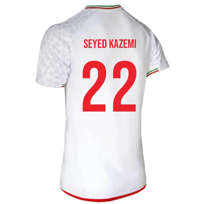 Danxen Kinderen Iran Arefeh Seyed Kazemi #22 Wit Thuisshirt Thuistenue 24-26 T-Shirt
