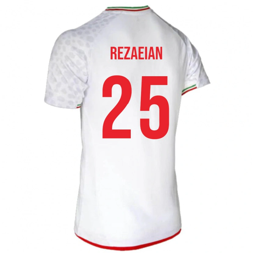 Danxen Kinderen Iran Ramin Rezaeian #25 Wit Thuisshirt Thuistenue 24-26 T-Shirt