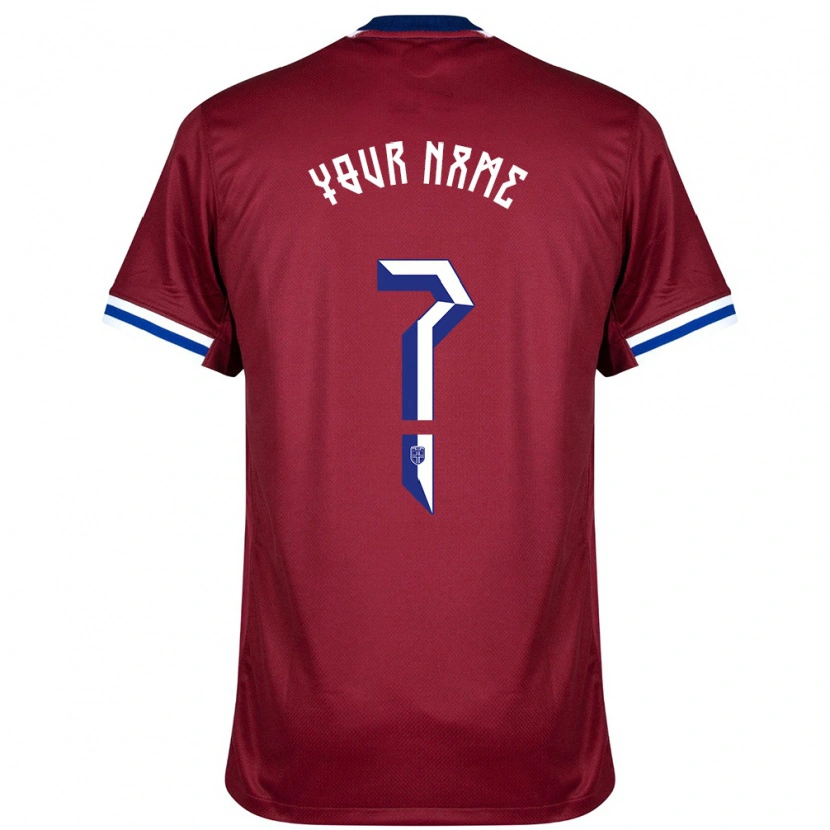 Danxen Kinderen Noorwegen Uw Naam #0 Rood Blauw Wit Thuisshirt Thuistenue 24-26 T-Shirt