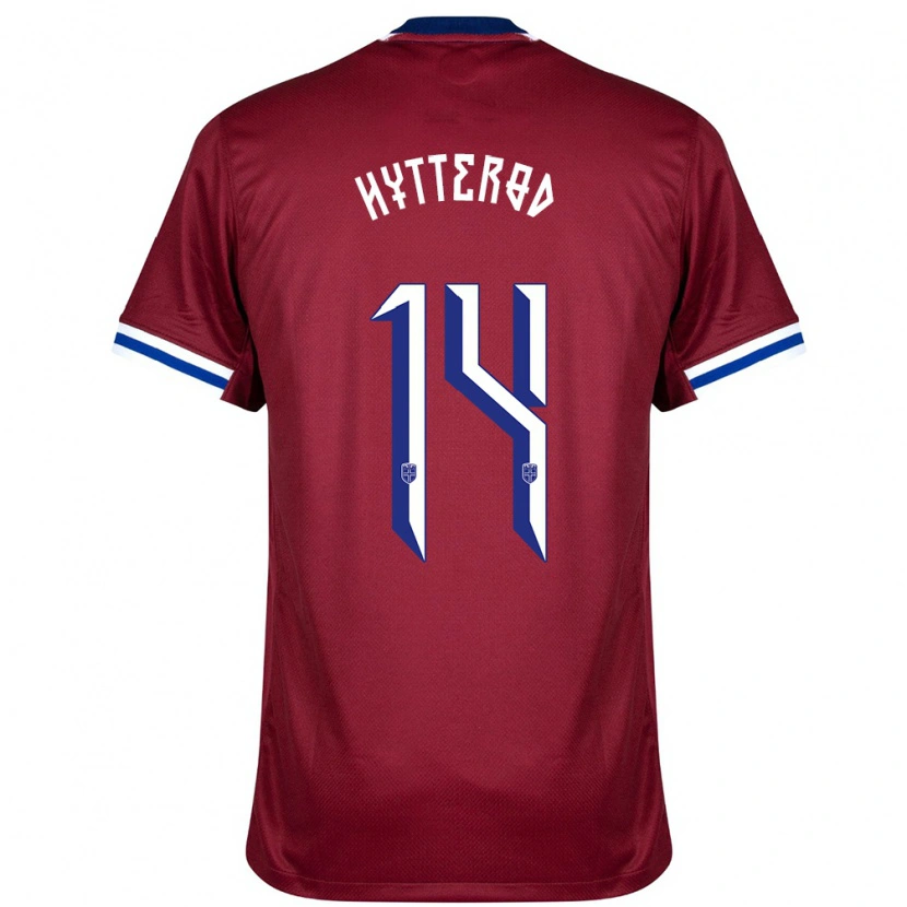 Danxen Kinderen Noorwegen Henrik Hytterød #14 Rood Blauw Wit Thuisshirt Thuistenue 24-26 T-Shirt