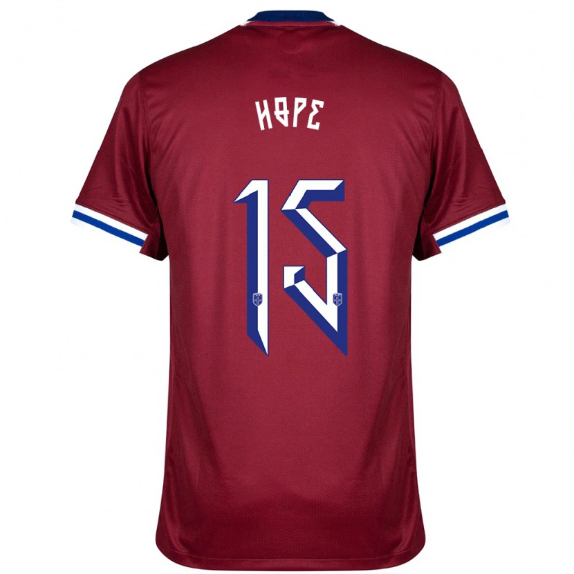 Danxen Kinderen Noorwegen Mikkel Hope #15 Rood Blauw Wit Thuisshirt Thuistenue 24-26 T-Shirt