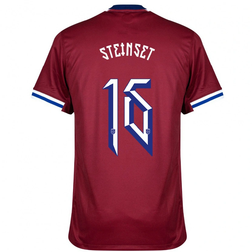 Danxen Kinderen Noorwegen Kristoffer Steinset #16 Rood Blauw Wit Thuisshirt Thuistenue 24-26 T-Shirt