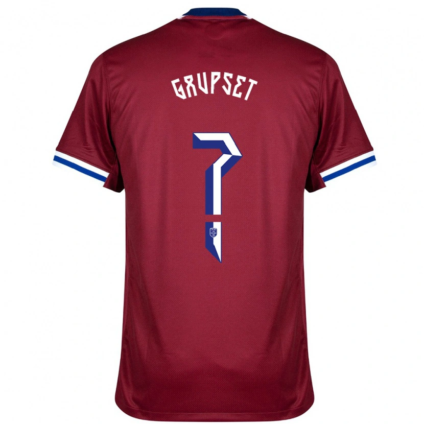 Danxen Kinderen Noorwegen Signe Gaupset #0 Rood Blauw Wit Thuisshirt Thuistenue 24-26 T-Shirt