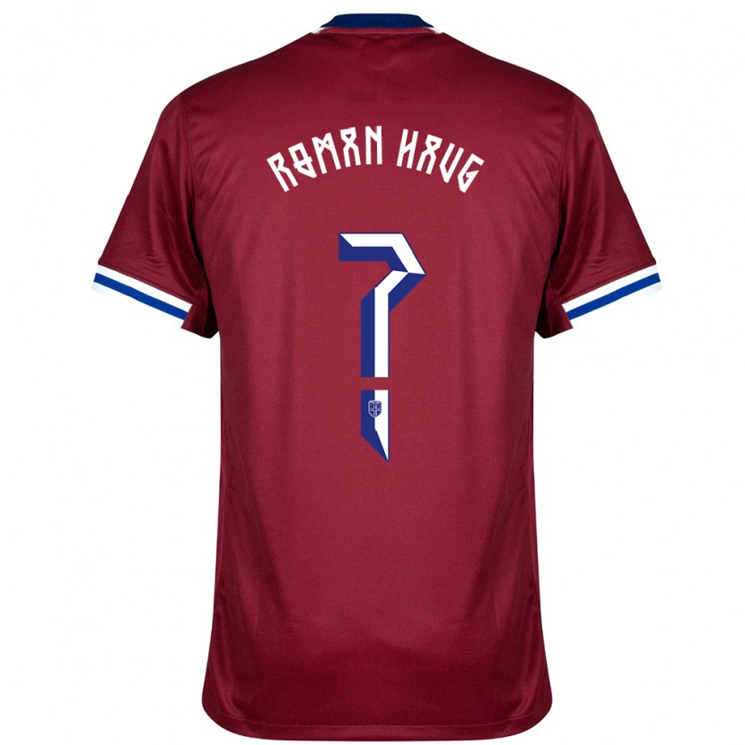Danxen Kinderen Noorwegen Sophie Román Haug #0 Rood Blauw Wit Thuisshirt Thuistenue 24-26 T-Shirt
