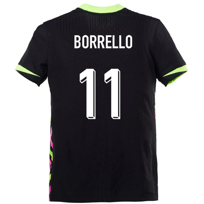 Danxen Kinderen Australië Brandon Borrello #11 Donkerblauw Uitshirt Uittenue 24-26 T-Shirt