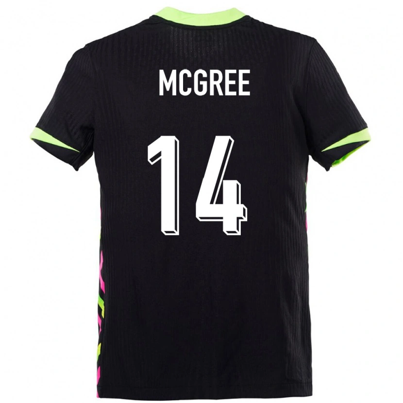 Danxen Kinderen Australië Riley Mcgree #14 Donkerblauw Uitshirt Uittenue 24-26 T-Shirt