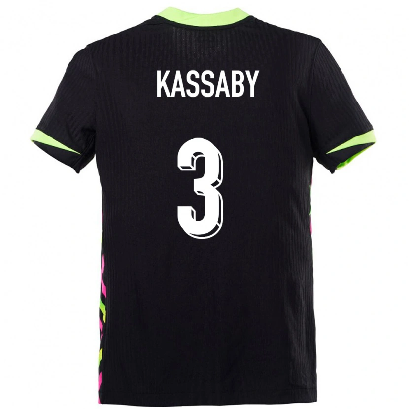 Danxen Kinderen Australië Zayd Kassaby #3 Donkerblauw Uitshirt Uittenue 24-26 T-Shirt