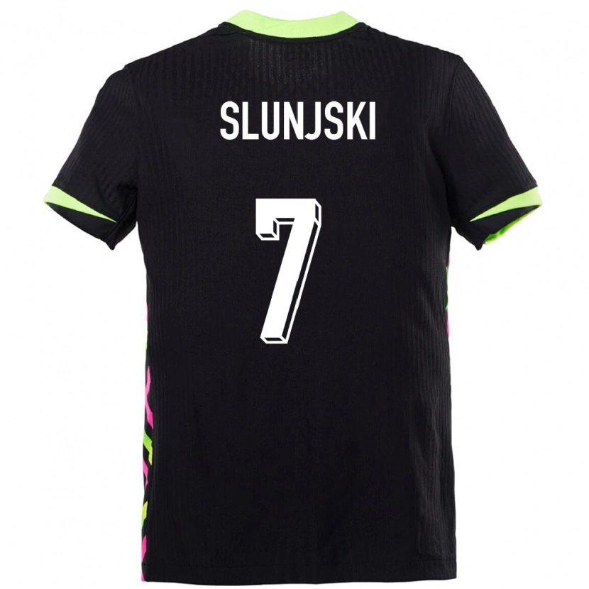 Danxen Kinderen Australië Noah Slunjski #7 Donkerblauw Uitshirt Uittenue 24-26 T-Shirt