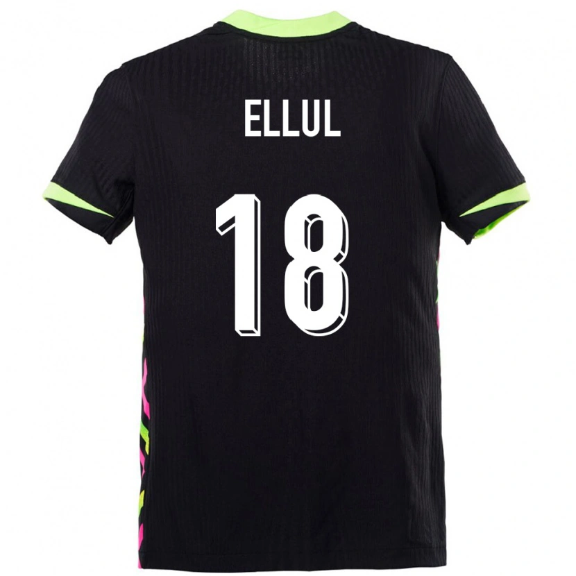 Danxen Kinderen Australië Noah Ellul #18 Donkerblauw Uitshirt Uittenue 24-26 T-Shirt