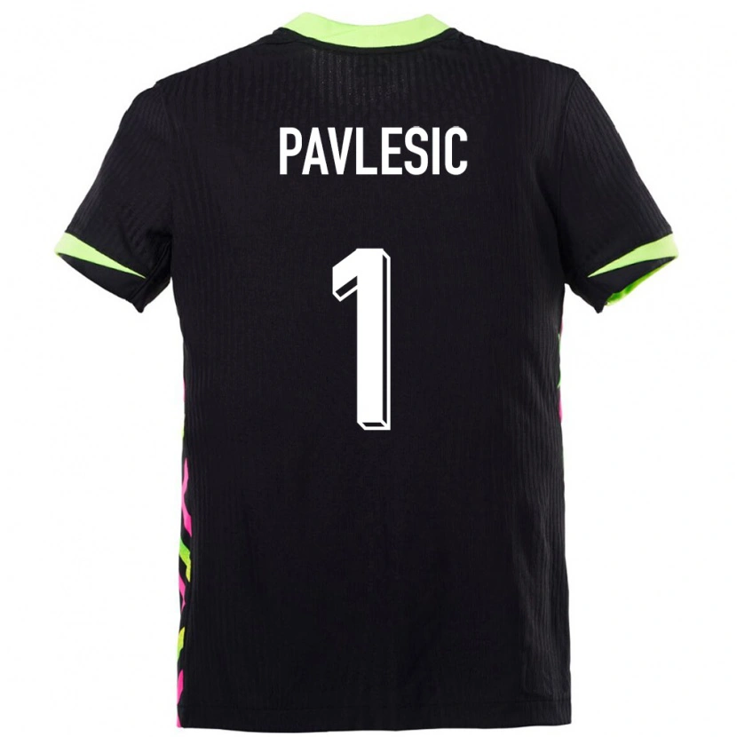 Danxen Kinderen Australië Adam Pavlesic #1 Donkerblauw Uitshirt Uittenue 24-26 T-Shirt