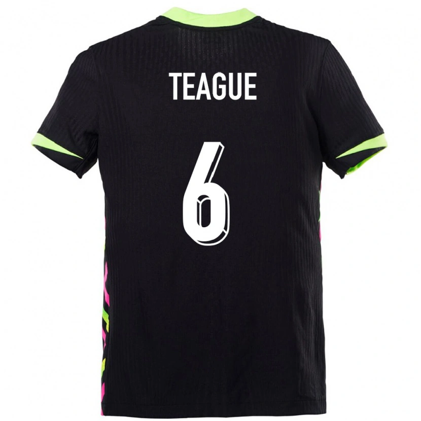 Danxen Kinderen Australië Ryan Teague #6 Donkerblauw Uitshirt Uittenue 24-26 T-Shirt