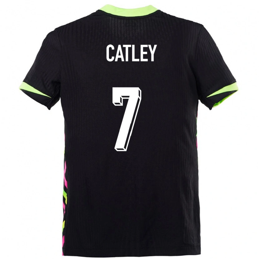 Danxen Kinderen Australië Stephanie Catley #7 Donkerblauw Uitshirt Uittenue 24-26 T-Shirt