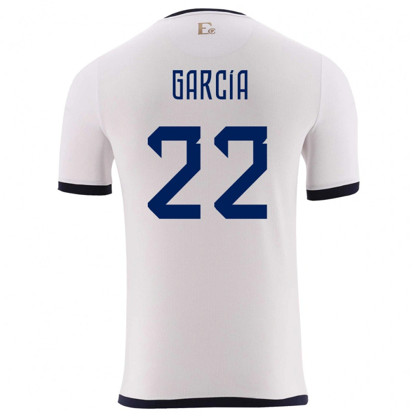 Danxen Kinderen Ecuador Jostin García #22 Wit Uitshirt Uittenue 24-26 T-Shirt