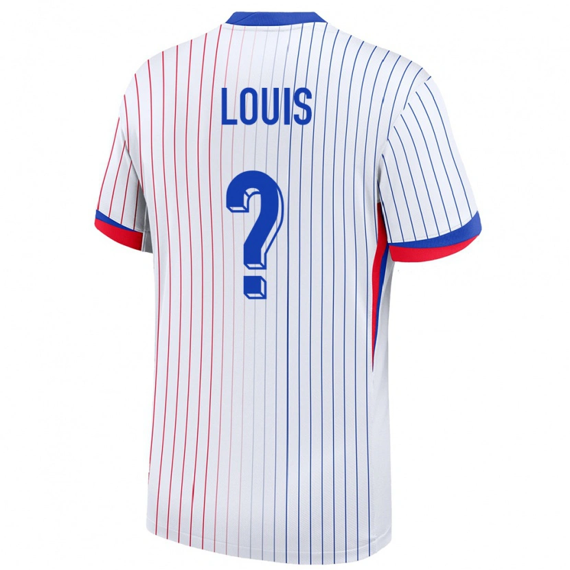 Danxen Kinderen Frankrijk Coleen Louis #0 Wit Uitshirt Uittenue 24-26 T-Shirt