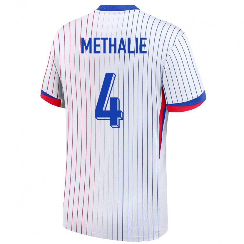 Danxen Kinderen Frankrijk Dayann Methalie #4 Wit Uitshirt Uittenue 24-26 T-Shirt
