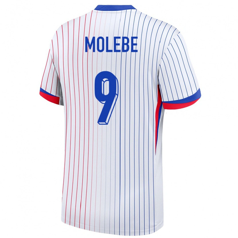 Danxen Kinderen Frankrijk Enzo Molebe #9 Wit Uitshirt Uittenue 24-26 T-Shirt