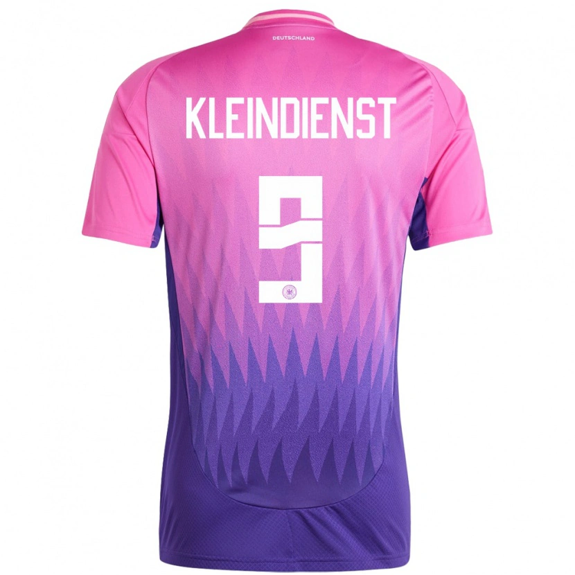 Danxen Kinderen Duitsland Tim Kleindienst #9 Roze Paars Uitshirt Uittenue 24-26 T-Shirt