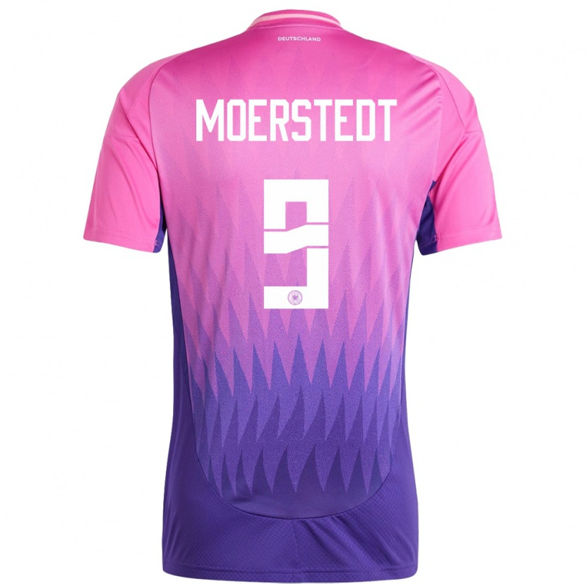 Danxen Kinderen Duitsland Max Moerstedt #9 Roze Paars Uitshirt Uittenue 24-26 T-Shirt