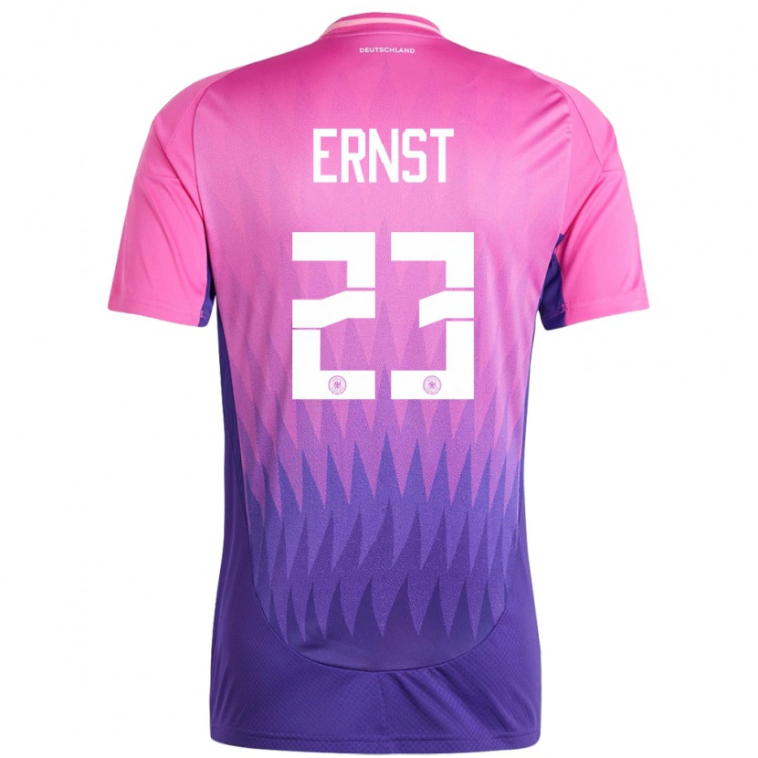 Danxen Kinderen Duitsland Tjark Ernst #23 Roze Paars Uitshirt Uittenue 24-26 T-Shirt