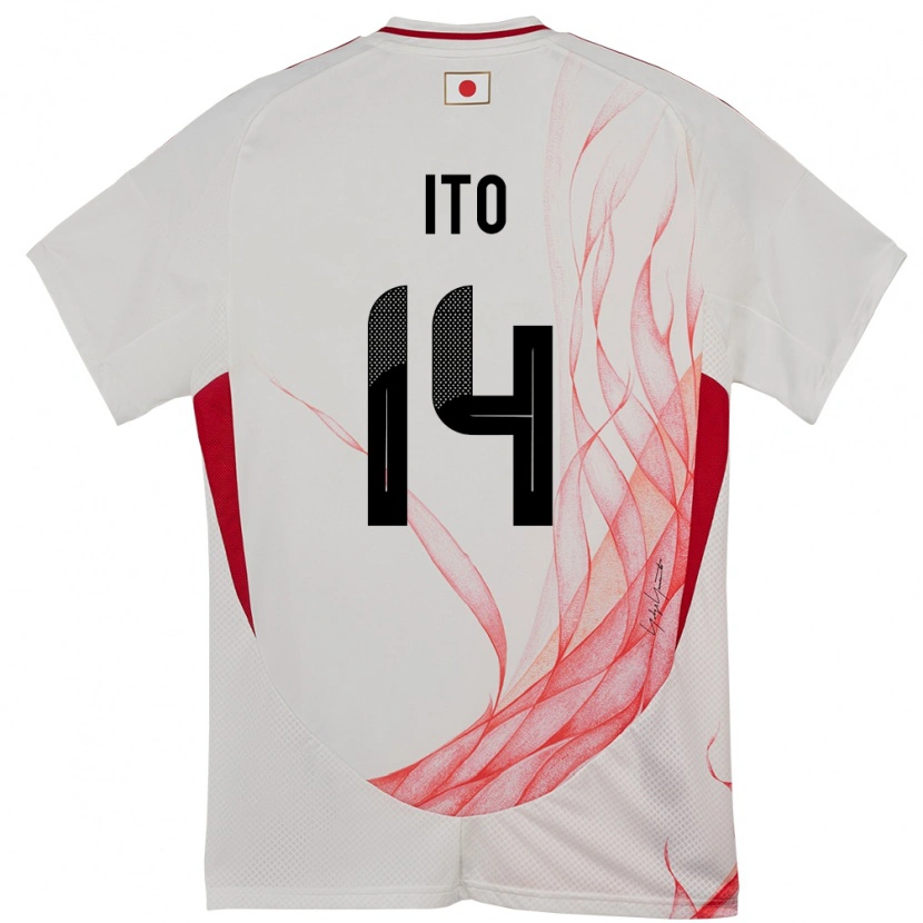 Danxen Kinderen Japan Junya Ito #14 Wit Uitshirt Uittenue 24-26 T-Shirt