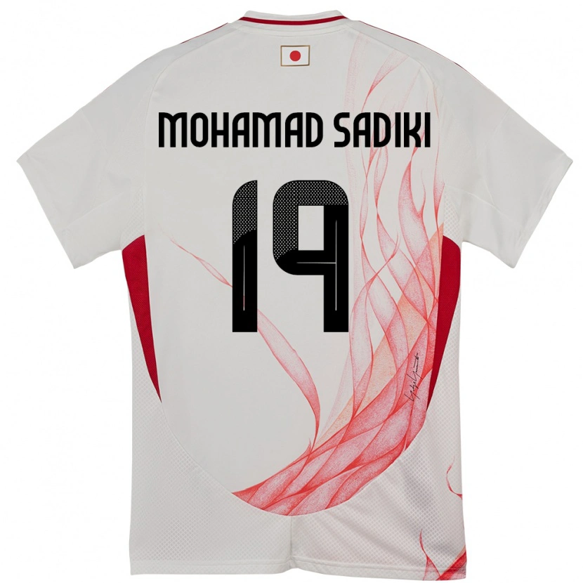 Danxen Kinderen Japan Mohamad Sadiki Wade #19 Wit Uitshirt Uittenue 24-26 T-Shirt