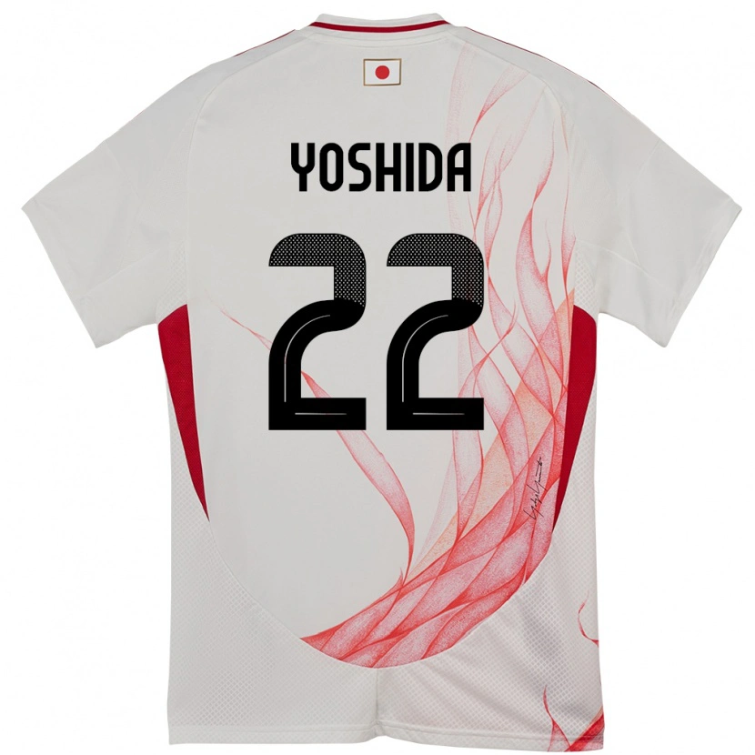 Danxen Kinderen Japan Maya Yoshida #22 Wit Uitshirt Uittenue 24-26 T-Shirt