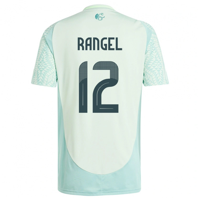 Danxen Kinderen Mexico Raúl Rangel #12 Linnen Groen Uitshirt Uittenue 24-26 T-Shirt