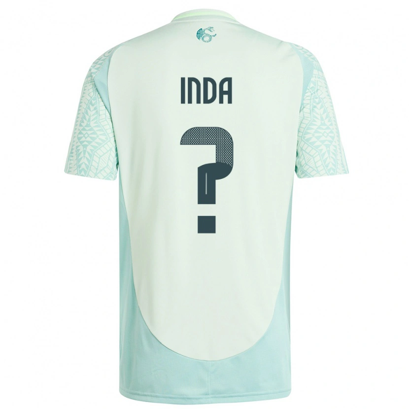 Danxen Kinderen Mexico Samir Inda #0 Linnen Groen Uitshirt Uittenue 24-26 T-Shirt