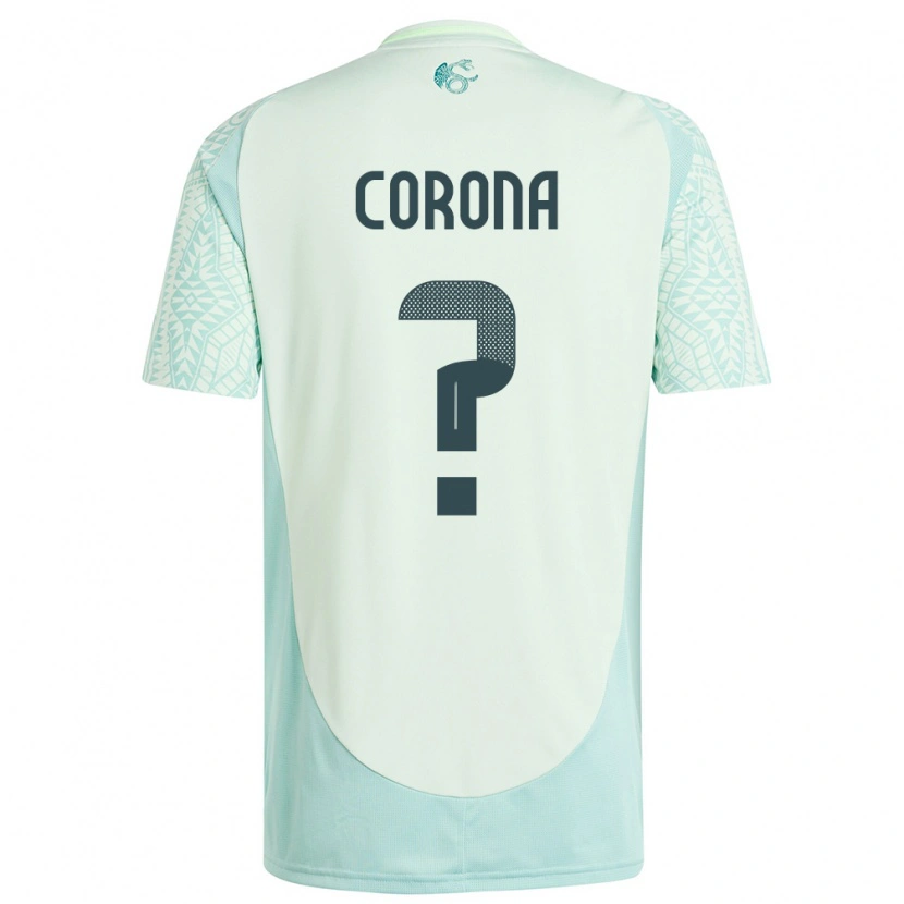Danxen Kinderen Mexico Michael Corona #0 Linnen Groen Uitshirt Uittenue 24-26 T-Shirt