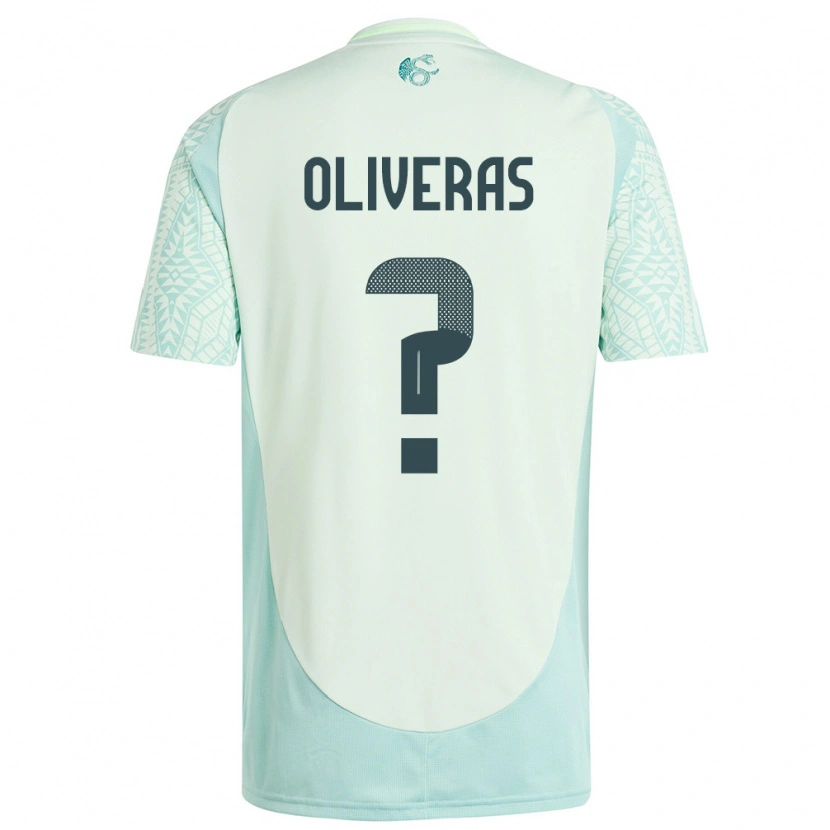 Danxen Kinderen Mexico Robert Oliveras #0 Linnen Groen Uitshirt Uittenue 24-26 T-Shirt