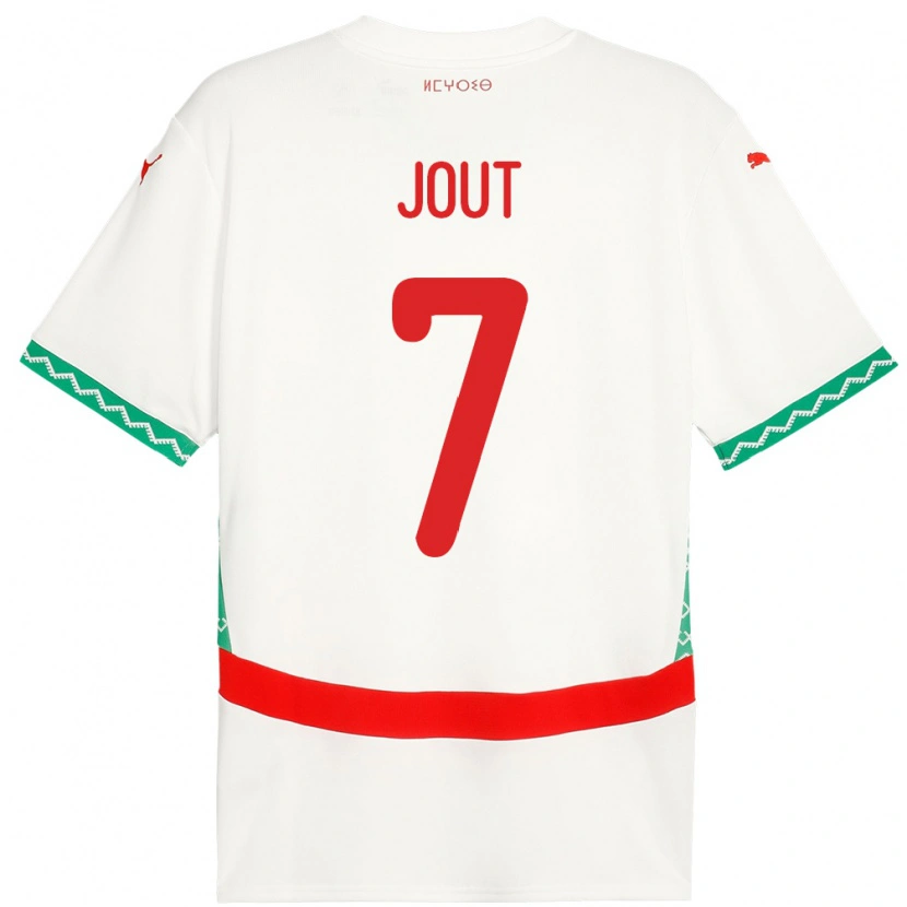 Danxen Kinderen Marokko Adam Jout #7 Wit Uitshirt Uittenue 24-26 T-Shirt
