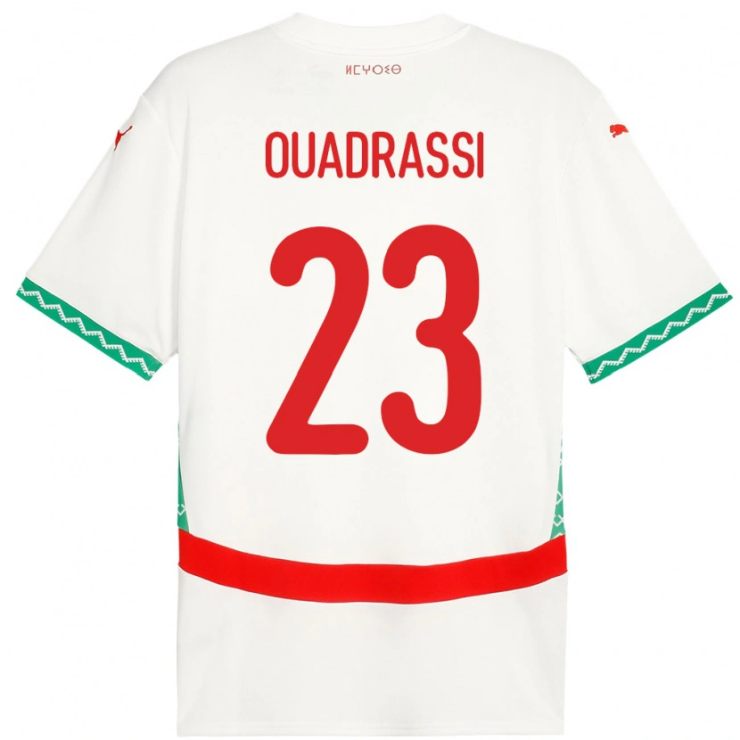 Danxen Kinderen Marokko Dalil Ouadrassi #23 Wit Uitshirt Uittenue 24-26 T-Shirt