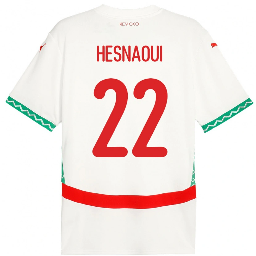 Danxen Kinderen Marokko Hind Hesnaoui #22 Wit Uitshirt Uittenue 24-26 T-Shirt