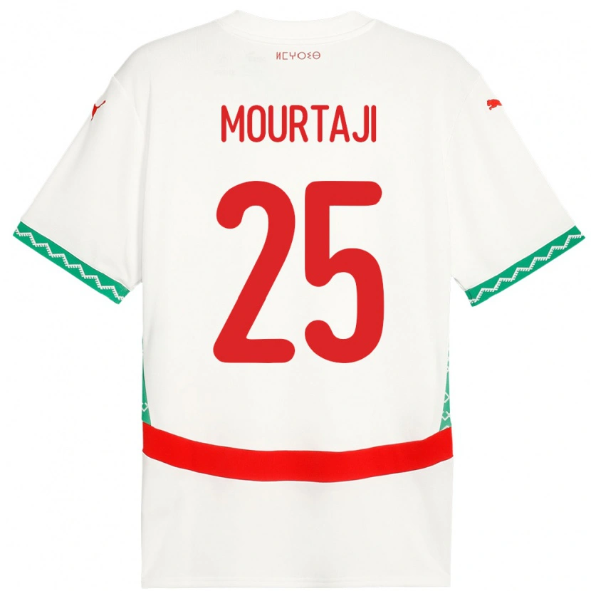 Danxen Kinderen Marokko Chaymaa Mourtaji #25 Wit Uitshirt Uittenue 24-26 T-Shirt