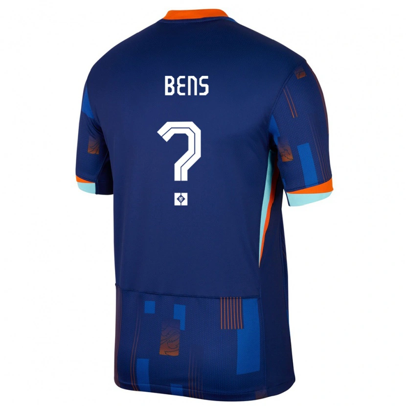 Danxen Kinderen Nederland Teun Bens #0 Blauw Uitshirt Uittenue 24-26 T-Shirt