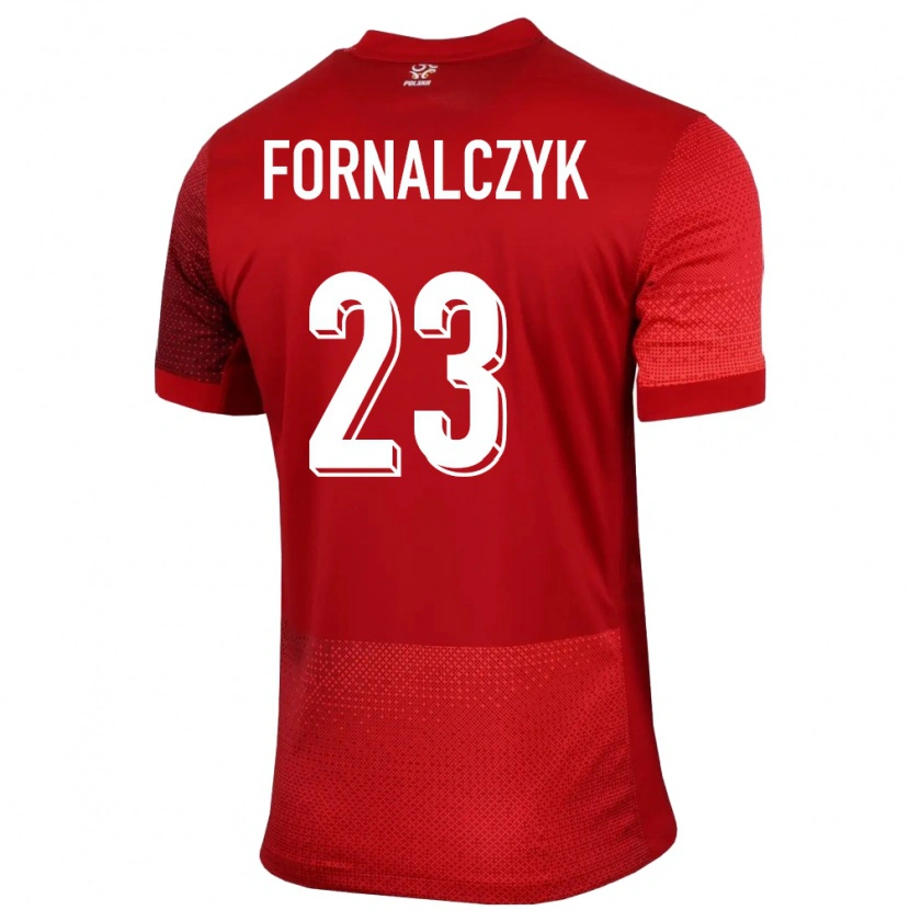 Danxen Kinderen Polen Mariusz Fornalczyk #23 Rood Uitshirt Uittenue 24-26 T-Shirt
