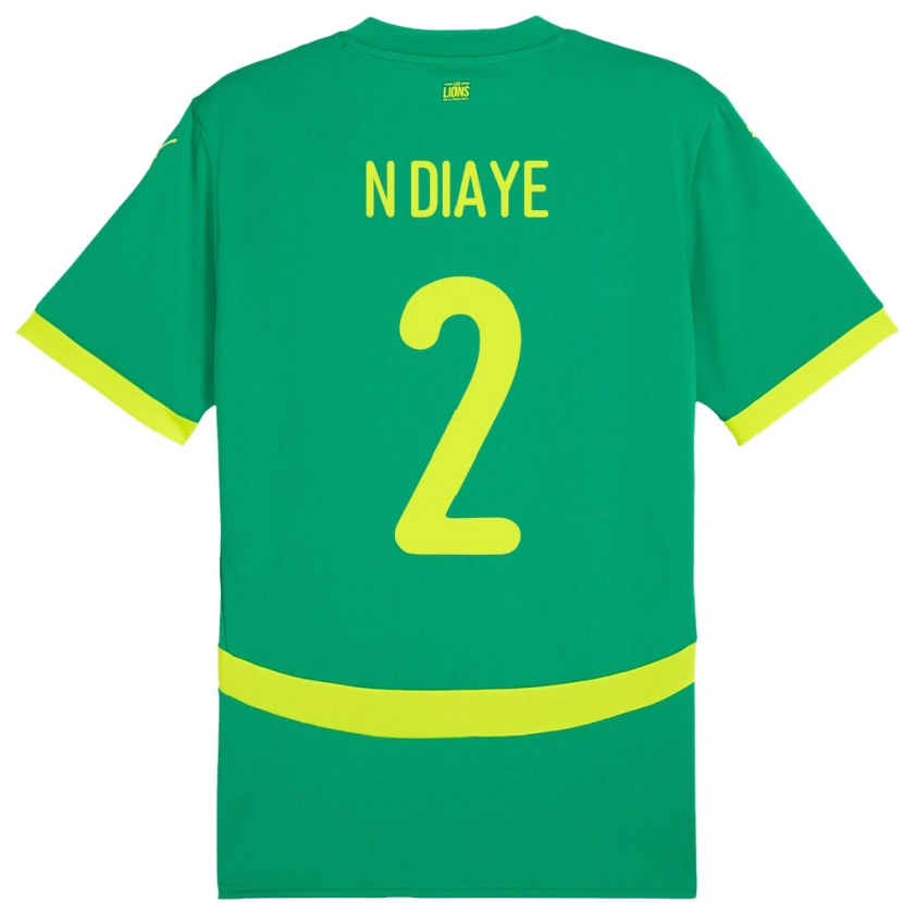 Danxen Kinderen Senegal Moussa N Diaye #2 Groen Uitshirt Uittenue 24-26 T-Shirt