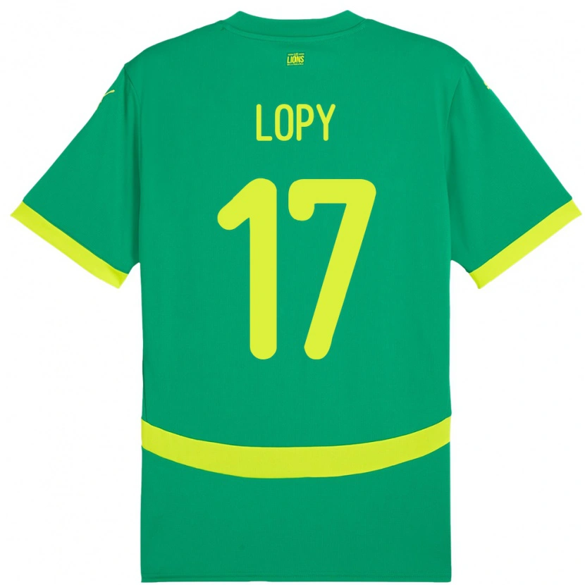 Danxen Kinderen Senegal Dion Lopy #17 Groen Uitshirt Uittenue 24-26 T-Shirt