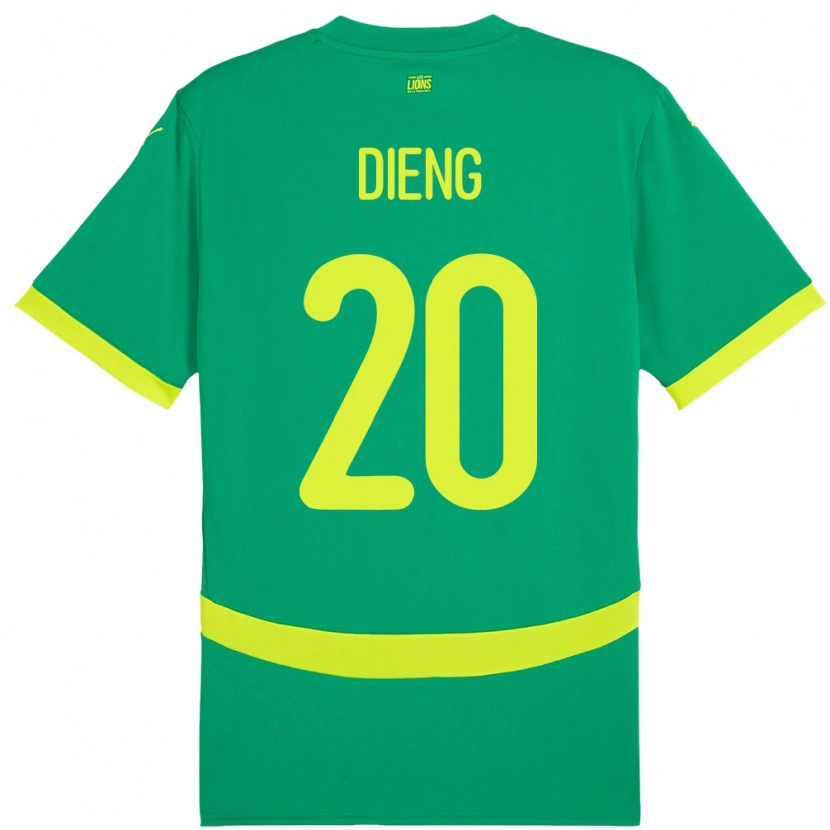Danxen Kinderen Senegal Bamba Dieng #20 Groen Uitshirt Uittenue 24-26 T-Shirt