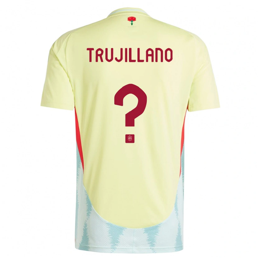 Danxen Kinderen Spanje Guillermo Trujillano #0 Geel Uitshirt Uittenue 24-26 T-Shirt